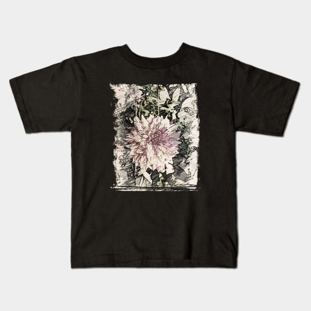 Pastel Chrysanthemum Kids T-Shirt by Tomoe Ren